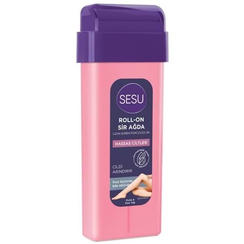 Sesu Roll on Ağda Hassas Ciltler 100Ml Pembe