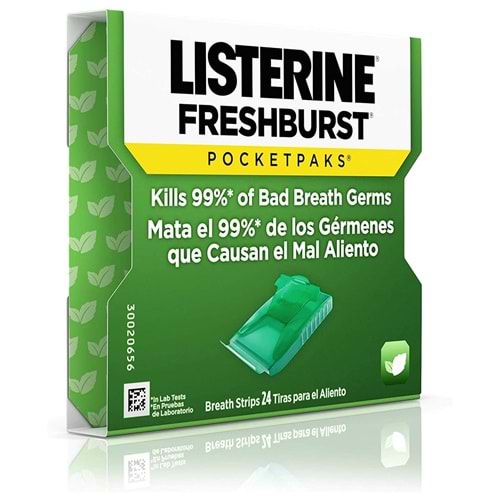 Listerine Fresh Burst Nefes Tazeleyici Strip 24lü
