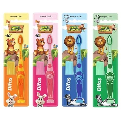 Difaş Sweet Animals Çocuk Diş Fırçası Yumuşak