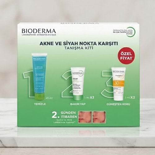 Bioderma Akne ve Siyah Nokta Karşıtı Tanışma Kiti (Sebium Jel + Kerato + AKN Mat)