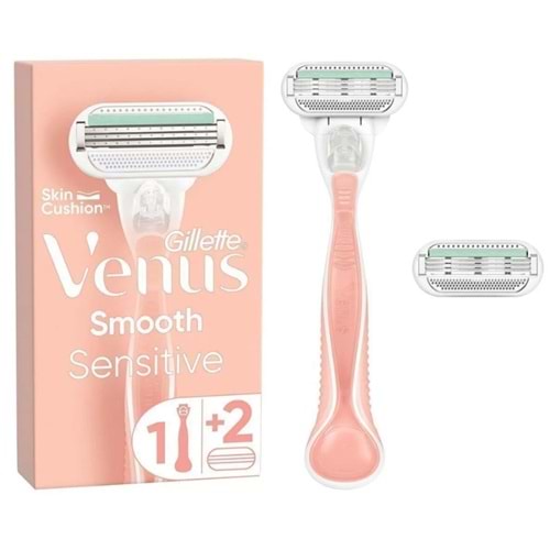 Gillette Venüs Smooth Sensitive Tıraş Bıçağı 3 Bıçaklı + 2 Yedek Başlık