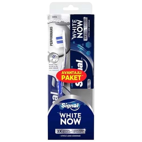 Signal White Now Diş Macunu 50ml + Performance Diş Fırçası Orta