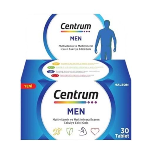 Centrum Men Multivitamin ve Multimineral İçeren 30 Tablet