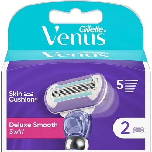 Gillette Venüs Deluxe Smooth 5 Bıçaklı Yedek Başlık 2Li