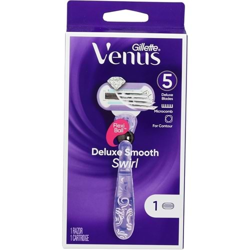 Gillette Venüs Deluxe Smooth Swirl Tıraş Bıçağı 5 Bıçaklı