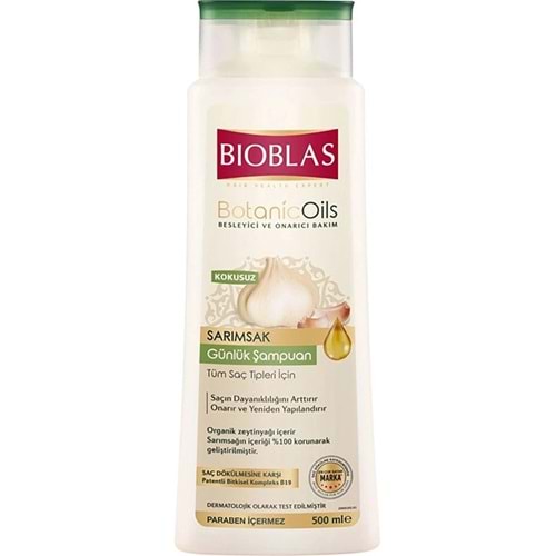 Bioblas Sarımsak Özlü Günlük Şampuan 500mL