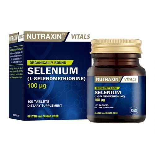 Nutraxin Selenyum Takviye Edici Gıda 100Mcg 1000 Tablet