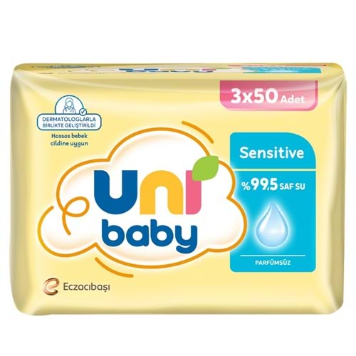 Uni Baby Sensitive Islak Mendil 3*50Li