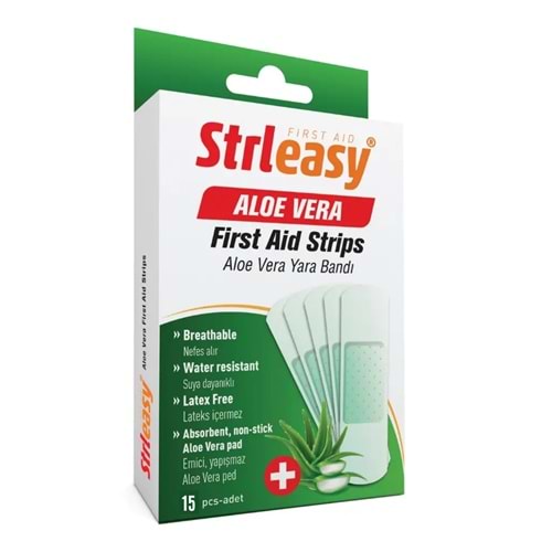 Strleasy Yara Bandı Aloe Vera, 15li
