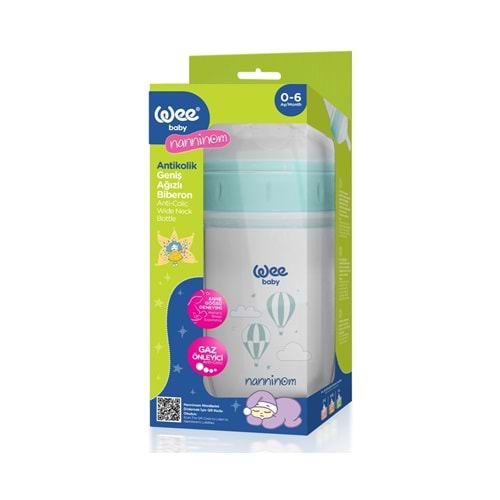Wee Antikolik Geniş Ağızlı Biberon 250Ml 0-6Ay (645)