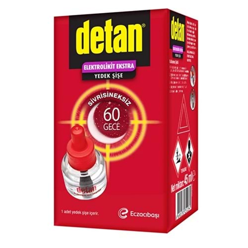 Detan Ekstra Elektro Likit Yedek Şişe 60 Gece