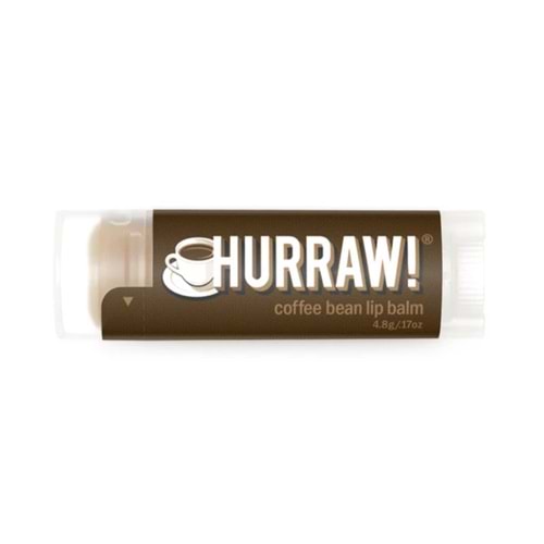 Hurraw Coffee Bean Lip Balm 4,8 gr (Kahve)