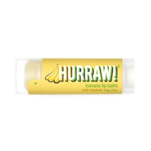 Hurraw Banana Lip Balm 4,8 gr (Muz)