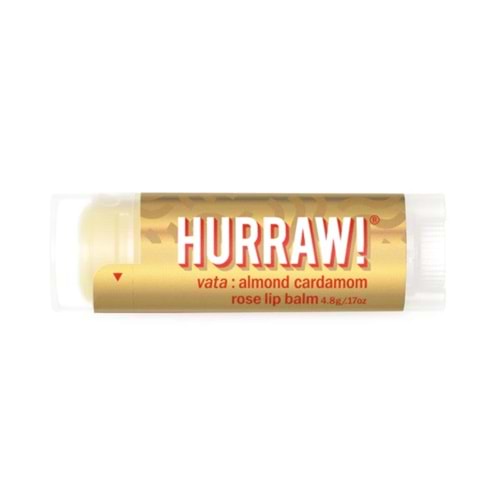 Hurraw Vata Almond Cardamom Rose Lip Balm 4,8 gr