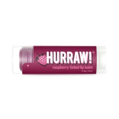 Hurraw Raspberry Tinted Lip Balm 4,8 gr (Ahududu)