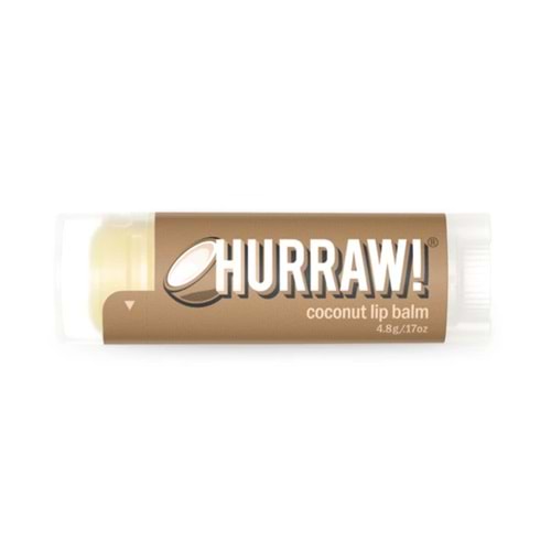 Hurraw Coconut Lip Balm 4,8 Gr (Hindistan Cevizi)