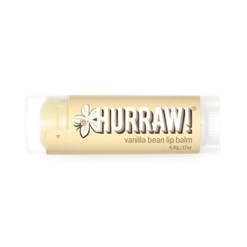 Hurraw Vanilla Bean Lip Balm 4,8 gr (Vanilya)