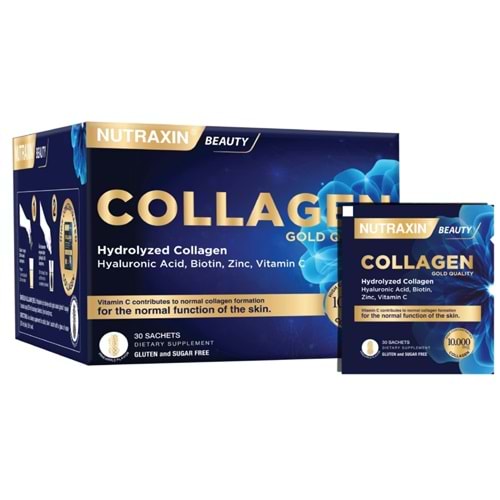 Nutraxin Collagen Gold Quality Gıda Takviyesi 30 Saşe Ananas Aromalı