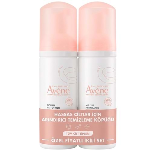 Avene Mousse Nettoyante Cilt Temizleme Köpüğü 150 mL, Kofre 2li Set