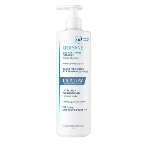 Ducray Dexyane Temizleme Jeli Atopiye Eğilimli Ciltler İçin 400 mL