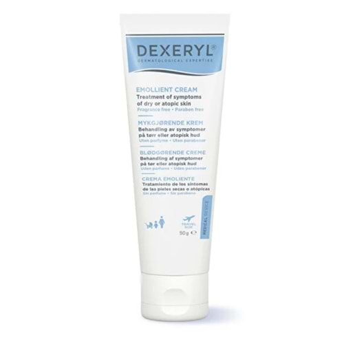 Dexeryl Emollient Kuru ve Atopik Ciltler için Nemlendirici Krem 50g
