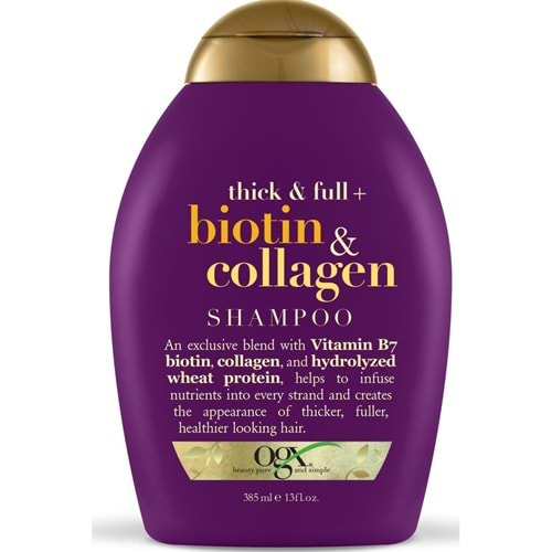 OGX Biotin&Collagen Dolgunlaştırıcı Şampuan 385 mL
