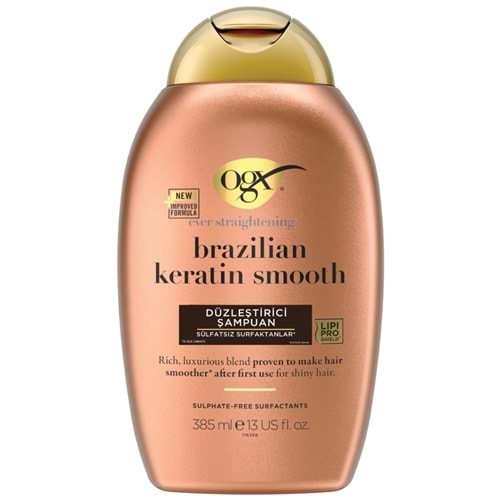 OGX Bralilian Keratin Smooth Düzleştirici Şampuan 385 mL