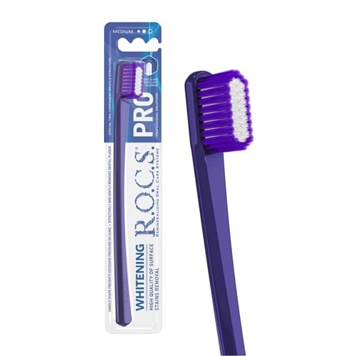 Rocs Diş Fırçası Pro Whitening, Orta Sert