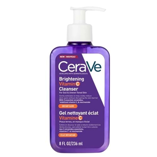 CeraVe Brightening Vitamin C Aydınlatıcı Yüz Temizleme Jeli 236 mL