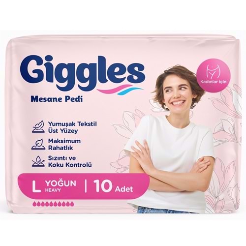 Giggles Mesane Pedi Kadın Large 10lu