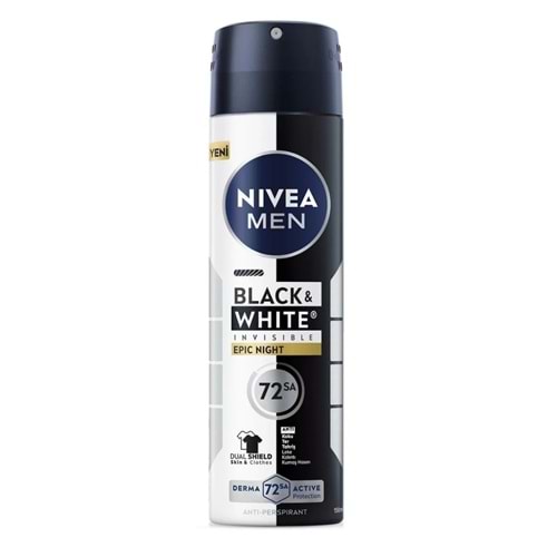 Nivea Deodorant Men B&W Invisible Epic Night 150 mL