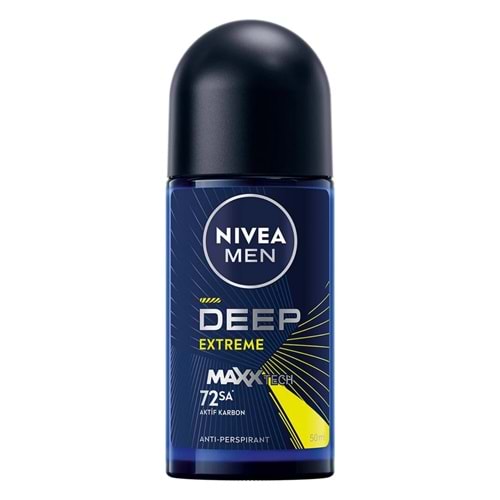 Nivea Roll On Men Deep Extreme Maxx Tech 50 mL