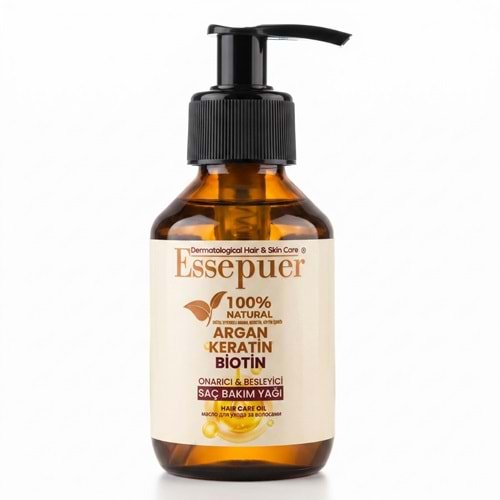 Essepuer Argan, Keratin, Biotin Saç Bakım Yağı 100 mL