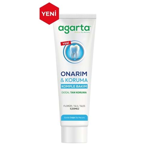Agarta Bitkisel Diş Macunu Onarım Koruma Komple Bakım 90Ml
