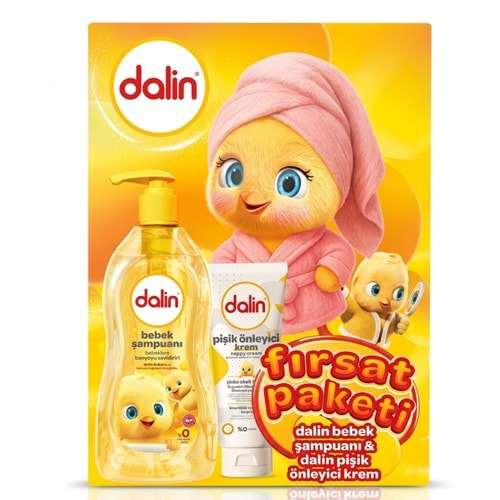 Dalin Bebek Şampuanı 700 mL + Pişik Kremi 100 mL Set (Fırsat Paketi)