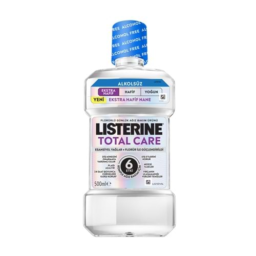 Listerine 500Ml Total Care Extra Hafif Tat Ağız Bakım Suyu, Alkolsüz