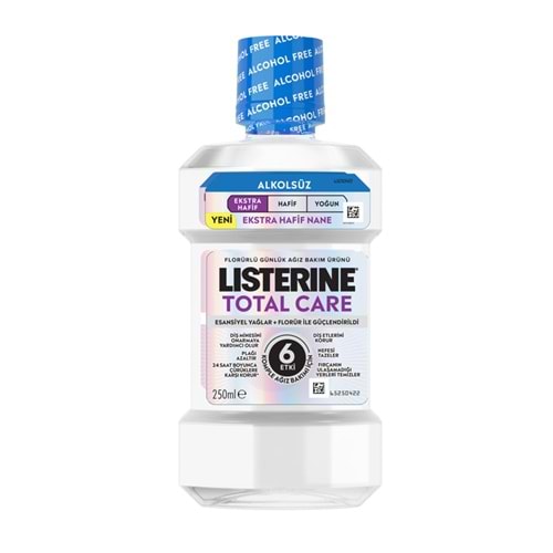 Listerine 250Ml Total Care Ekstra Hafif Nane Ağız Bakım Suyu, Alkolsüz