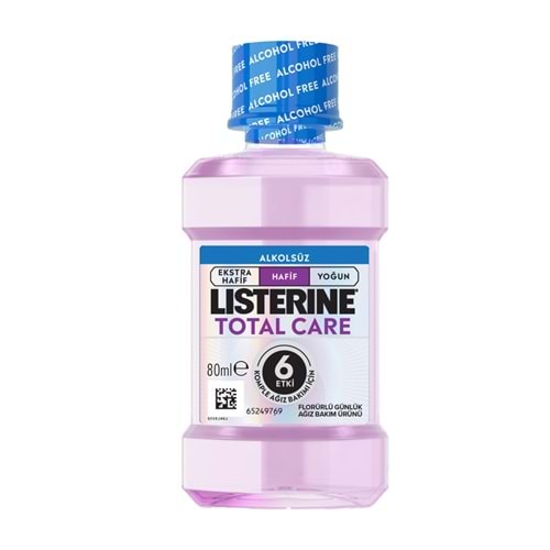 Listerine 80Ml Total Care Hafif Nane Ağız Bakım Suyu, Alkolsüz