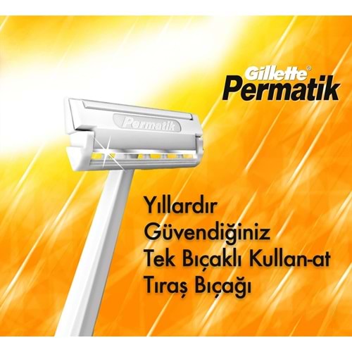 Gillette Permatik Kullan-At Tıraş Bıçağı Tekli