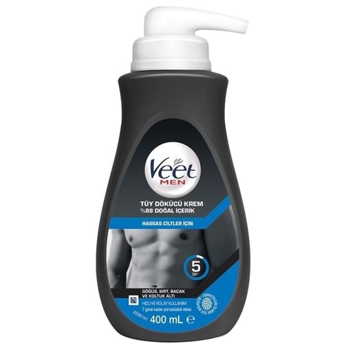 Veet Men Tüy Dökücü Krem Hassas 400 Ml Pompalı