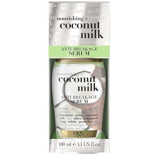 OGX Coconut Milk Anti-Breakage Saç Bakım Serumu 100 mL