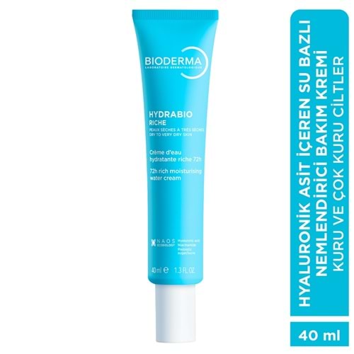 Bioderma Hydrabio Rich Kuru Ciltler için Yüz Bakım Kremi 40 ML