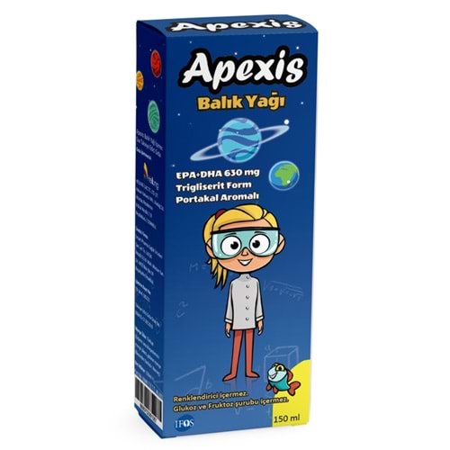 Apexis Şurup Balık Yağı 150mL Portakal Aromalı