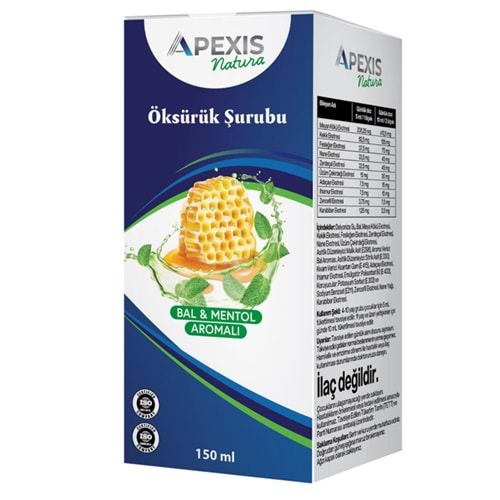 Apexis Natura Bitkisel Öksürük Şurubu 150mL