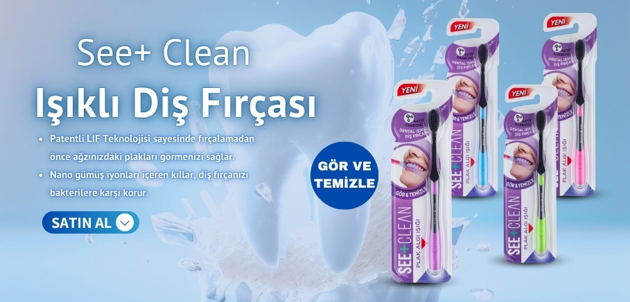 Göz alıcı renk seçenekleriyle See+Clean Işıklı Diş Fırçası, gelişmiş plak algılama teknolojisi ve LED ışık desteğiyle dişlerinizin her köşesini görmenizi sağlar. Ergonomik tasarımı ile konforlu temizlik sunar. Şimdi itriyatcim.com’da!