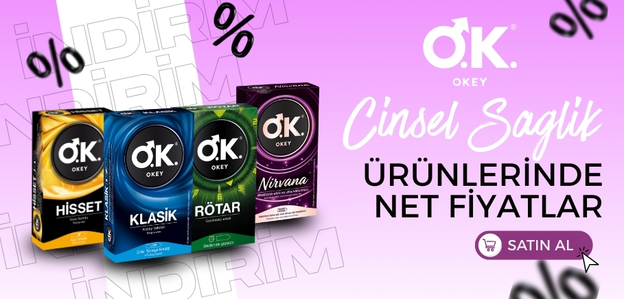 Okey kişisel bakım ve cinsel sağlık ürünleri ile konforu ve güveni artırın. Su bazlı kayganlaştırıcı jeller, prezervatifler ve masaj jelleri ile konforlu deneyimler sunan Okey ürünlerini keşfedin.