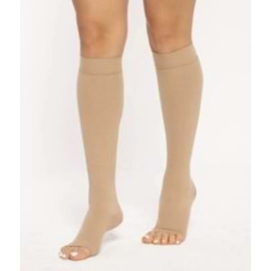Varis Çorabı 280Den Orta Basınç Diz Altı Ucu Açık 3 (22-32 mmHg)