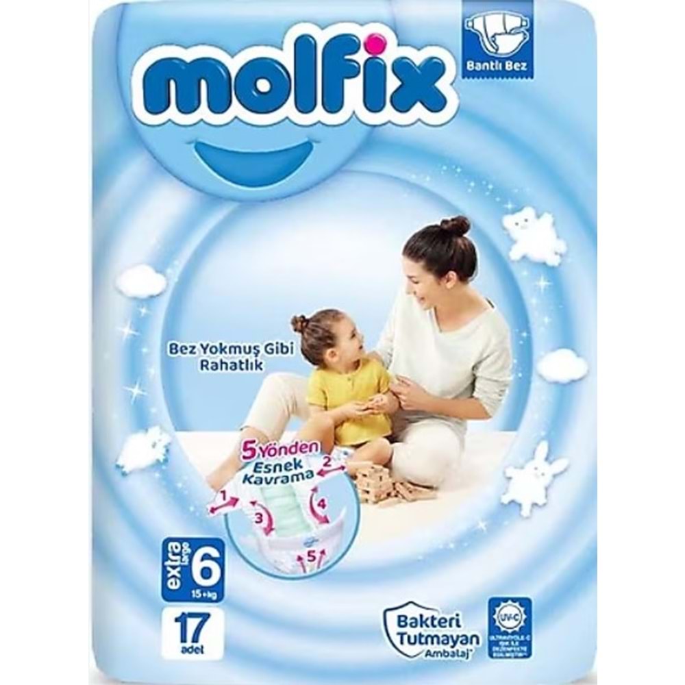 Molfix Jumbo Eko. 15+ 17Lı No:6 Bebek Bezi