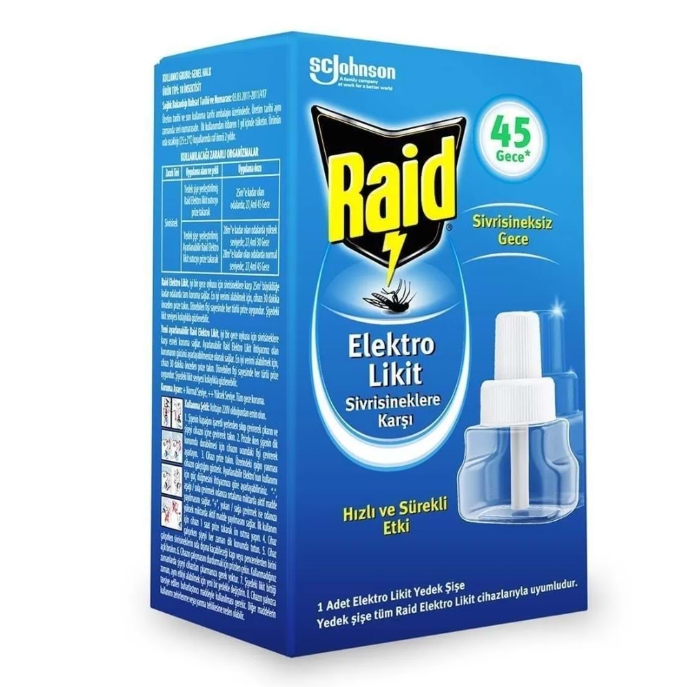 Raid Elektro Likit Yedek Şişe