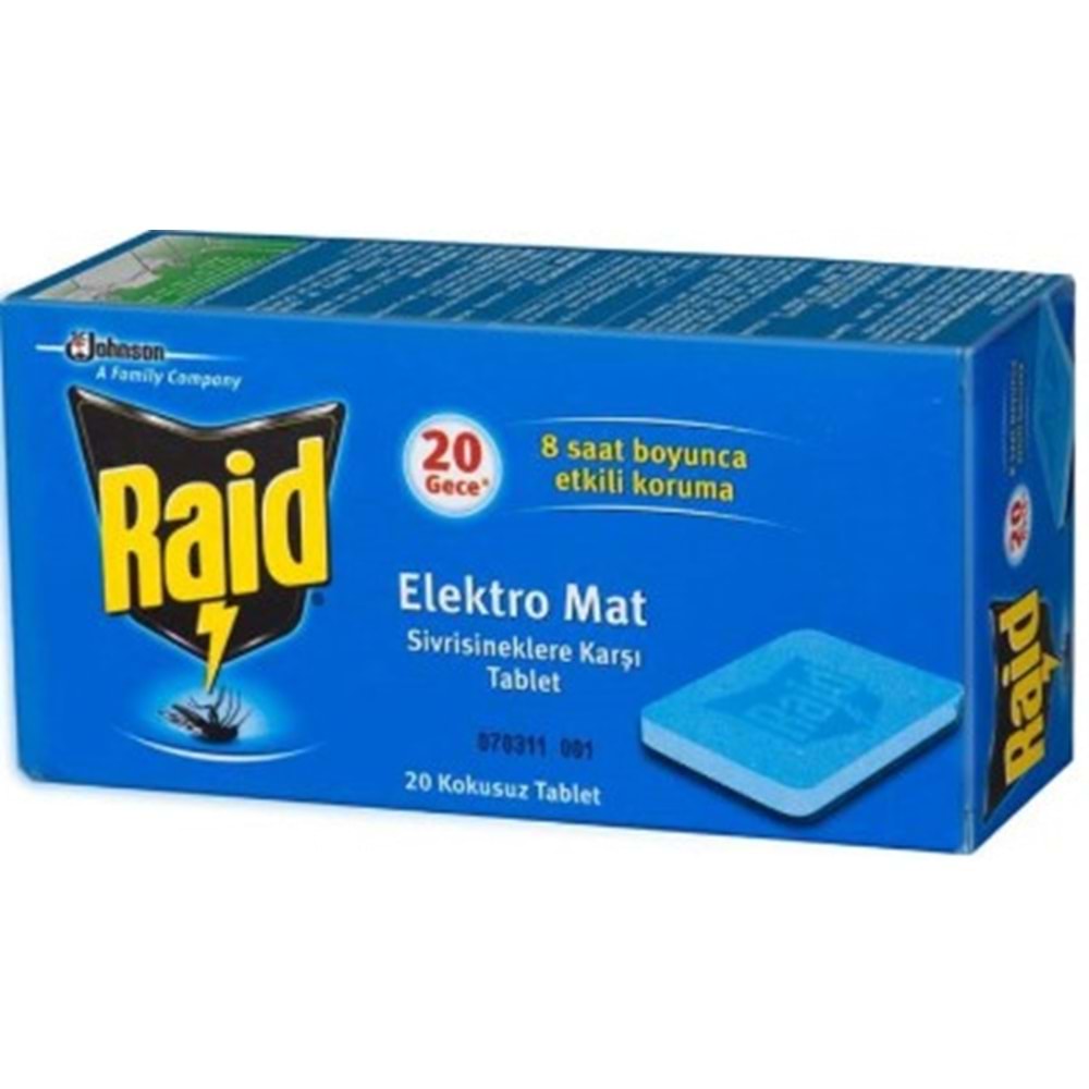 Raid Elektro Mat 20 Tablet